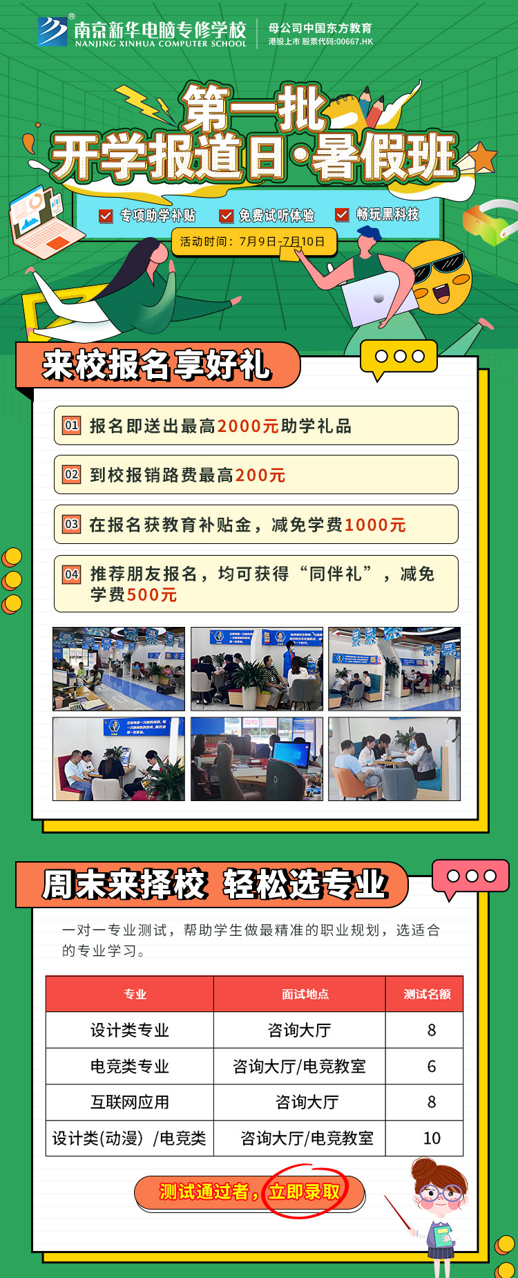 南京新華第一批開學報到日·暑假班開班啦！